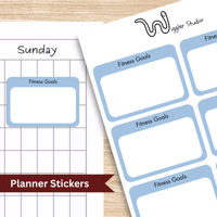 Image 1 of Fitness Goals Planner Sticker