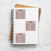 Image 2 of Savings Checklist Planner Sticker