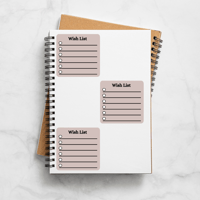Image 2 of Wishlist Checklist Planner Stickers