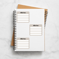 Image 2 of Bills Due Planner Stickers