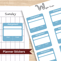 Image 1 of Assignment Planner Stickers