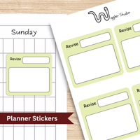 Image 1 of Revisions Planner Sheet