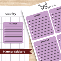Image 1 of Checklist Planner Stickers