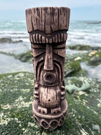 Image 2 of Luau Isles Tiki Mug - First Edition - Driftwood Brown (#60)