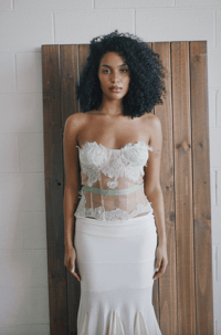 Image 1 of The Pixie Corset in Mint