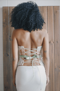Image 3 of The Pixie Corset in Mint
