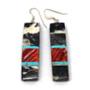 Navajo Earrings (Zebra Rock)