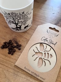 Image 1 of Bee Coffee Stencil