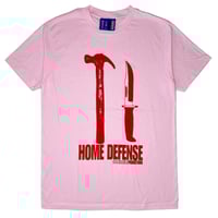 Image 1 of Home Defense Tee (Pink & Red) 