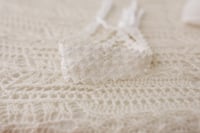 Image 2 of White Boho Bow Tieback
