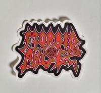 Image 1 of Small Morbid Angel Band logo Matte Vinyl Sticker 