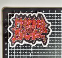 Image 2 of Small Morbid Angel Band logo Matte Vinyl Sticker 
