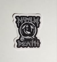 Image 1 of Napalm Death Skull Logo Matte Vinyl Sticker