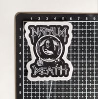 Image 2 of Napalm Death Skull Logo Matte Vinyl Sticker