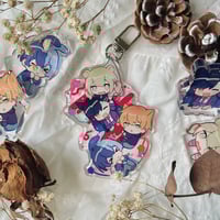 Image 1 of vivid bad squad unit keychain