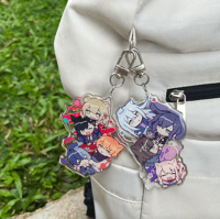 Image 3 of vivid bad squad unit keychain
