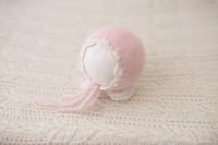 Angora Strawberry Bonnet newborn 