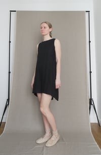 Image 5 of WRAP dress in black