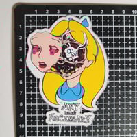 Image 2 of Any Means Necessary Brand Alice In Wonderland Acid Tabs On Eyeball Tongues Glossy Finish Sticker