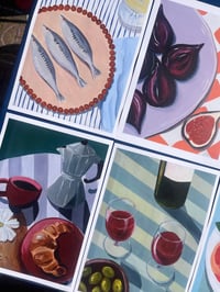 Image 3 of Blue stripes and red wine 
