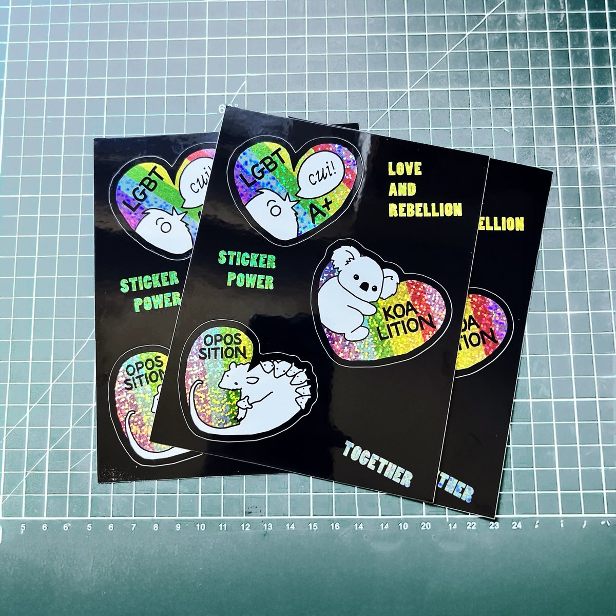 Image of 🌈 Stickers Holographiques ANIMAL RADICAL 🐨✨