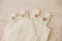Image 3 of Chunky knitted romper cream 