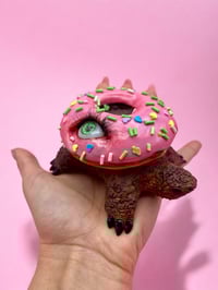 Image 2 of Pop Surreal Turtle Sculpture – Strange and Handmade Art – OOAK - Unique Piece