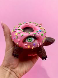 Image 1 of Pop Surreal Turtle Sculpture – Strange and Handmade Art – OOAK - Unique Piece