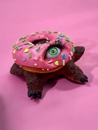 Image 3 of Pop Surreal Turtle Sculpture – Strange and Handmade Art – OOAK - Unique Piece