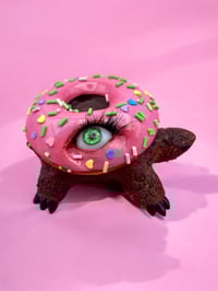 Image 4 of Pop Surreal Turtle Sculpture – Strange and Handmade Art – OOAK - Unique Piece