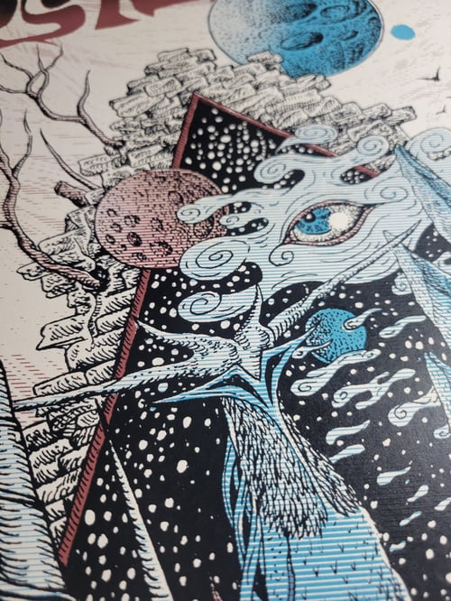 Image of Hellfest 2025 silkscreen by Ëmgalaï  