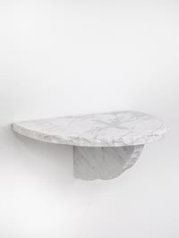 Image 2 of Duo Shelf Candy Marble White