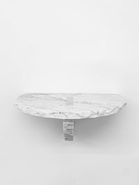 Image 3 of Duo Shelf Candy Marble White