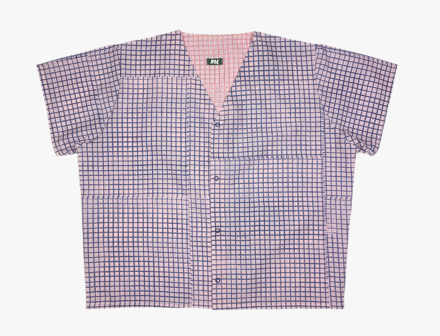 Image of GRID PINK SHIRT