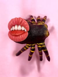 Image 5 of Spider with Human Mouth - Surreal Pop Sculpture in Polymer Clay (Unique Piece)