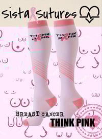 Image 5 of Breast Cancer Awareness - Long Compression Socks