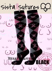Image 3 of Breast Cancer Awareness - Long Compression Socks