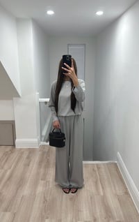 Image 2 of Light Grey Long Sleeve Rib Set