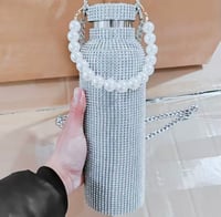 Image 2 of Perla Diamond Tumbler 17oz, 25oz, 32oz | 24K Rose Gold