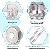 Image 10 of Perla Diamond Tumbler 17oz, 25oz, 32oz | 24K Rose Gold