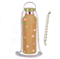 Image 1 of Perla Diamond Tumbler 17oz, 25oz, 32oz | 24K Rose Gold