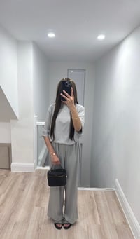 Image 2 of Light Grey Short Sleeve Rib Set