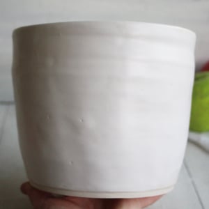 Image of Extra Large Utensil Holder, Matte White Kitchen Crock Organizer, Made in USA