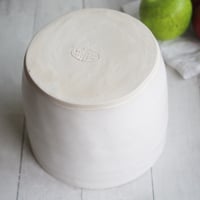 Image 10 of Extra Large Utensil Holder, Matte White Kitchen Crock Organizer, Made in USA