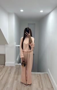 Image 2 of Light Pink Long Sleeve Rib Set