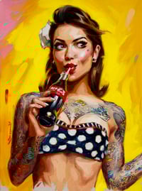 Image 2 of 2x 'PIN UP' Prints Double set