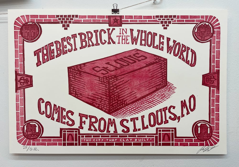 Image of STL BRICK poster