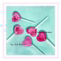 Image 2 of PRINT:  PINK LOLLIPOPS