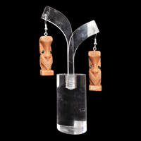 Image 7 of Katiki Maori No.1 Tiki Mug Dangle Earrings 