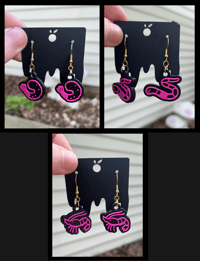 Image 1 of Shrimp / Fried Shrimp / Worm Earrings (multiple)